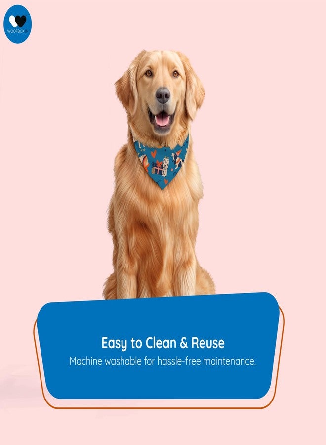 دبليو W تقدم كعكة عيد ميلاد وأكثر | وشاح باندانا أنيق وجميل للكلاب، مثالي للاحتفال بعيد ميلاد كلبك. مقاس واحد يناسب الجميع. - Image 5